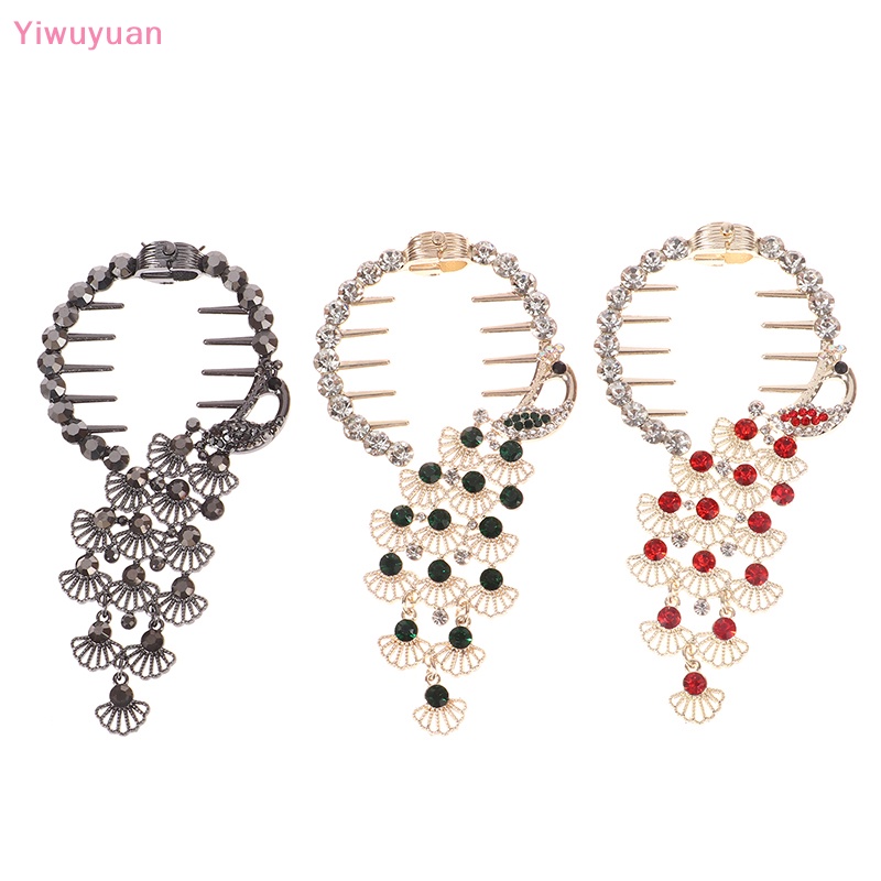 Kẹp Tóc Đuôi Ngựa Đính Đá Thời Trang Mới