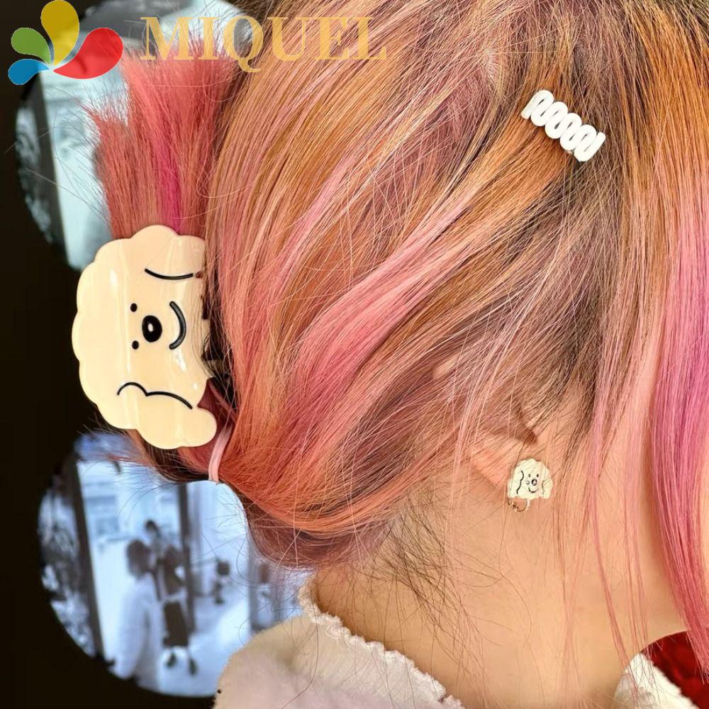 Kẹp Tóc Acrylic Hình Hoạt Hình Dễ Thương Ngọt Ngào Cho Nữ