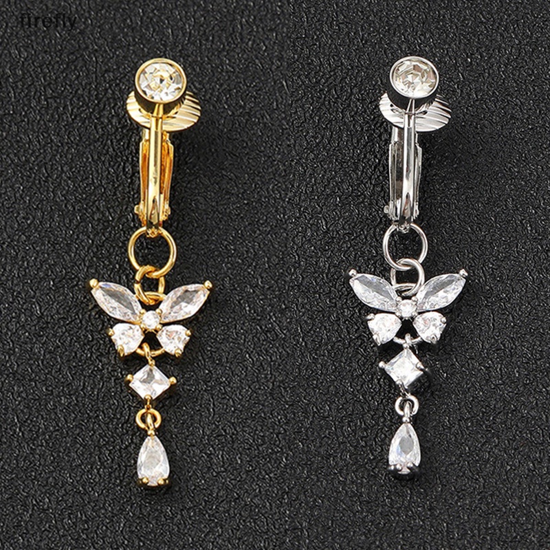 [firefly] Khuyên Rốn Giả Kẹp Rốn Hình Bướm Có Kẹp Hình Bướm Trang Sức Toàn Thân