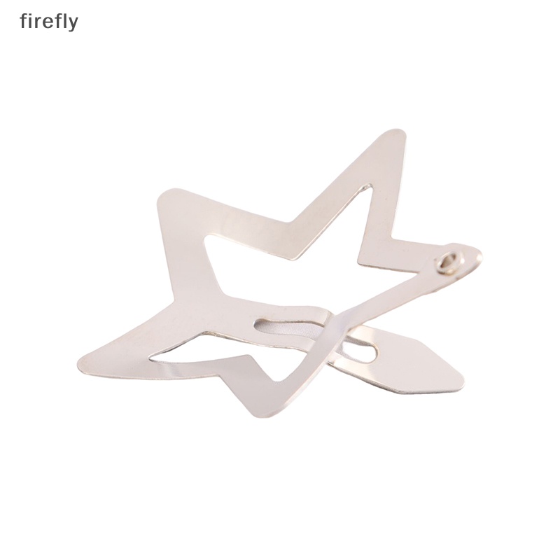 Set 4 Kẹp Tóc BB Hình Ngôi Sao Màu Sắc Tối Giản Cho Nữ