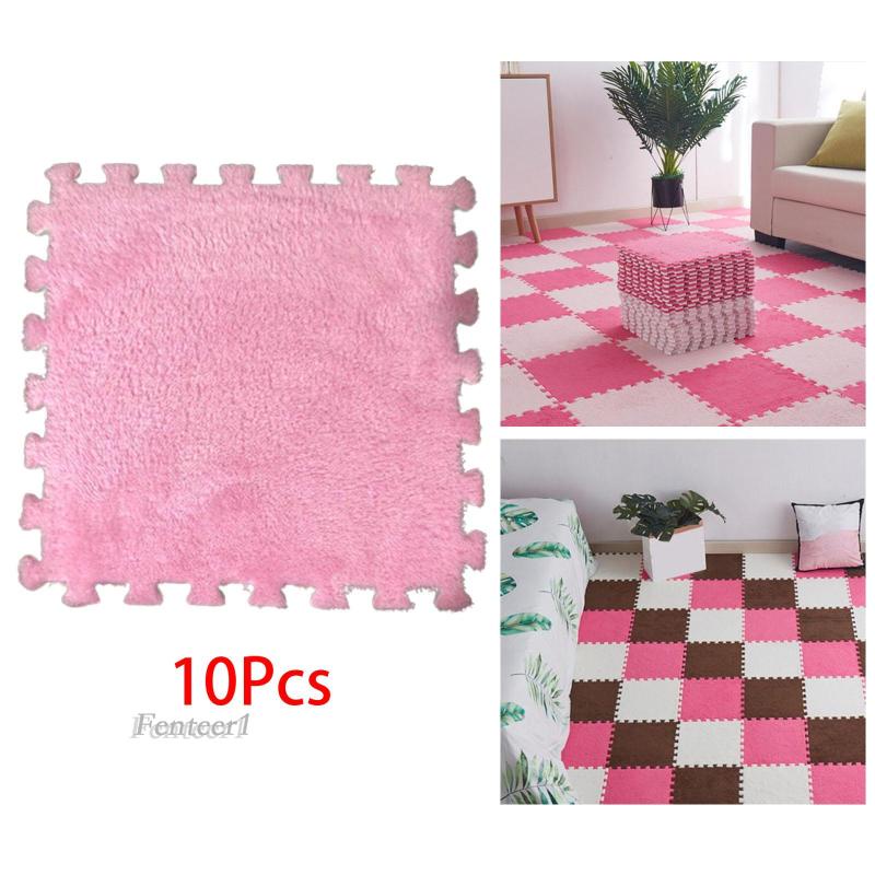 [Fenteer1] Set 10 Thảm Xốp Lót Sàn 30x30cm Cho Bé Chơi Nông Trại