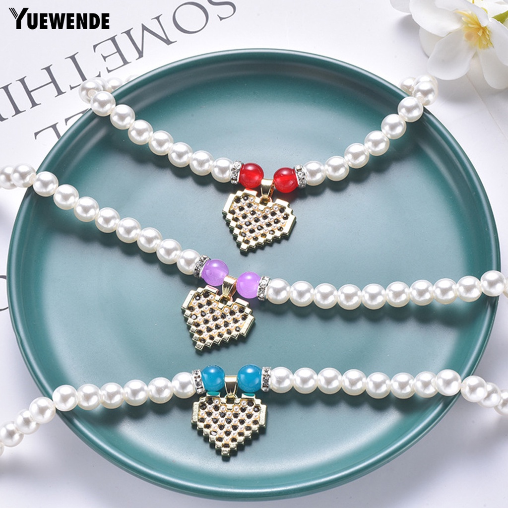 Vòng Cổ Mở Rộng Đính Ngọc Trai Giả Dễ Điều Chỉnh Cho Thú Cưng