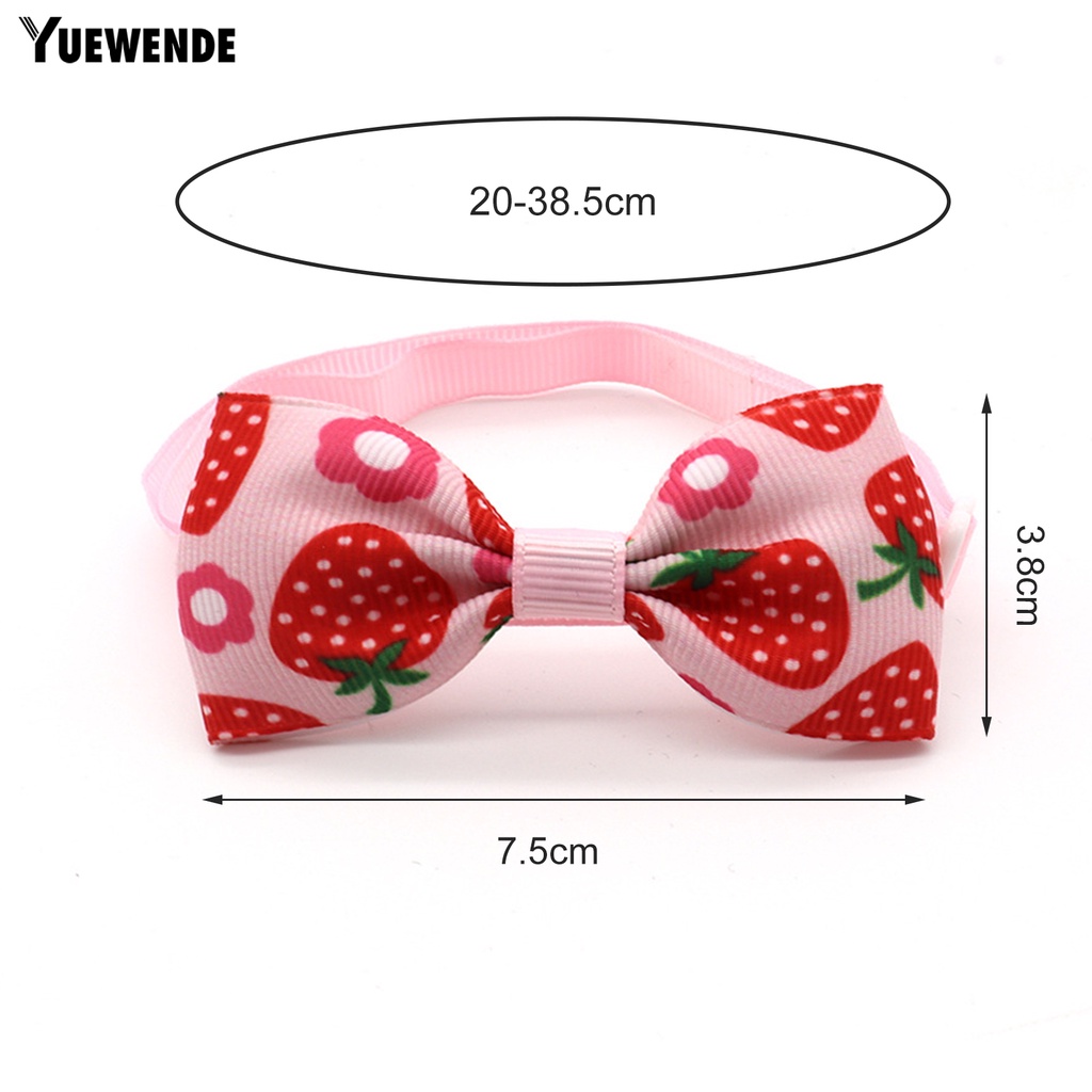 Yq.e Phụ Kiện Vòng Cổ Thắt Nơ In Họa Tiết Chấm Bi Dễ Sử Dụng Trang Trí Dành Cho Thú Cưng