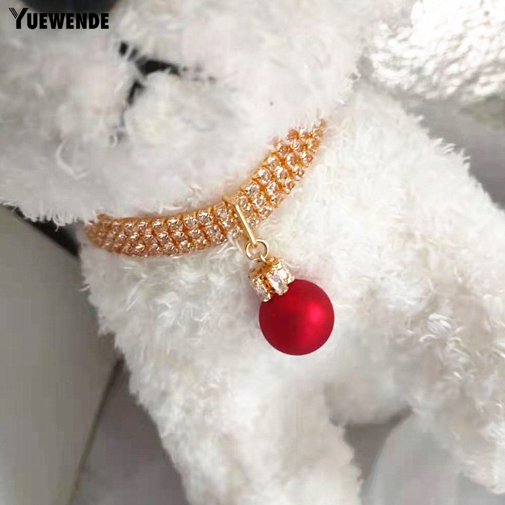 Vòng Cổ Thoáng Khí Đính Đá Lấp Lánh Dành Cho Thú Cưng YQ.E