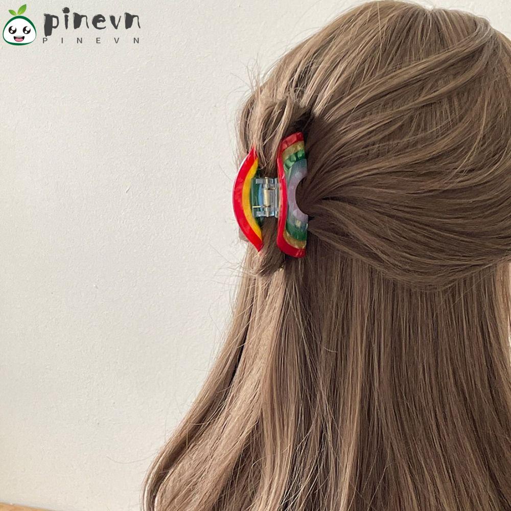 Kẹp Tóc Màu Cầu Vồng Thời Trang Cho Nữ