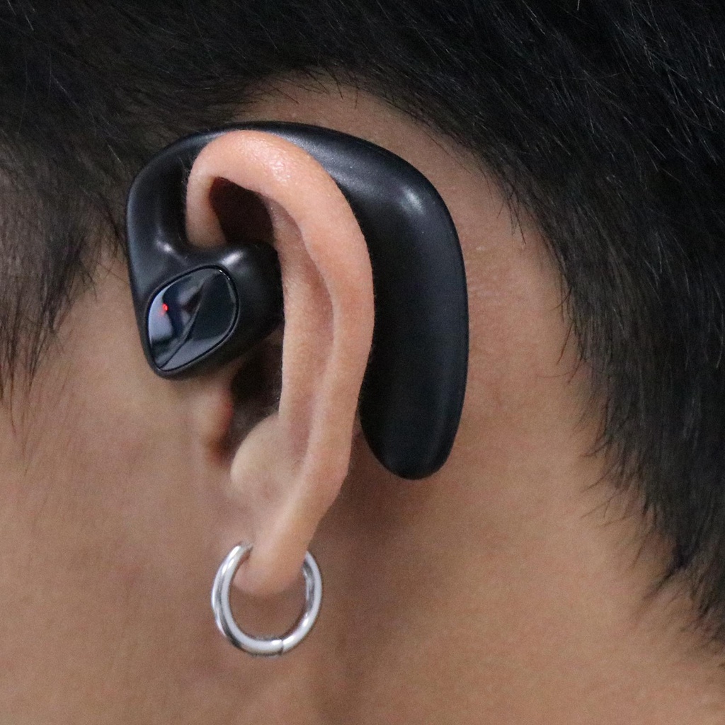 (runbu) Tai Nghe Bluetooth 5 1 Không Dây Màu Đen