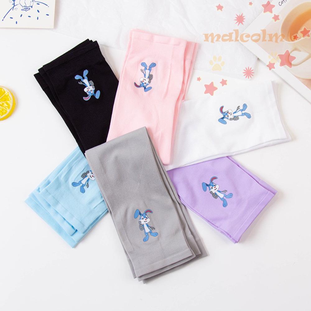 Găng Cánh Tay Chống Nắng Vải Lụa Lạnh Mềm In Hình Thỏ Hoạt Hình Thoải Mái