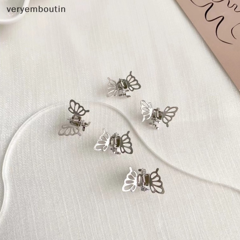 Set 10 Kẹp Tóc Kim Loại Mini Họa Tiết Bướm Thời Trang Hàn Quốc 2022