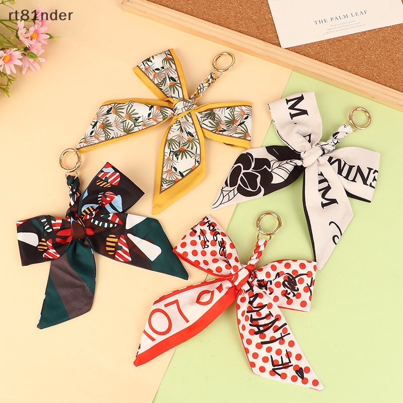 Rt Móc Khóa Khăn Quàng Cổ Lụa Mềm Thắt Nơ Phụ Kiện Túi Xách n