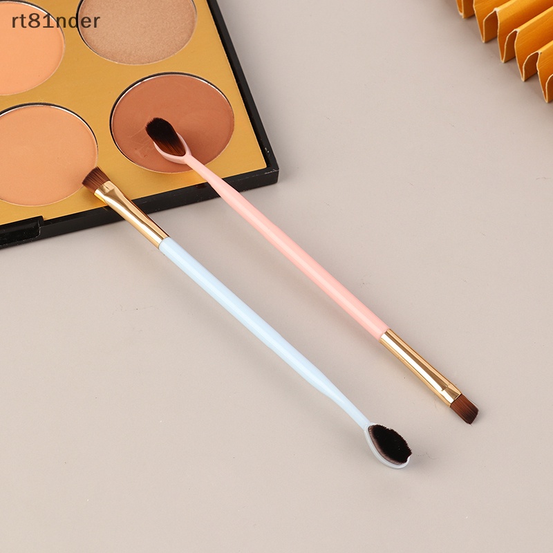 1 Cọ Trang Điểm Hai Đầu Dùng Đánh Phấn Nền Và Kẻ Mày