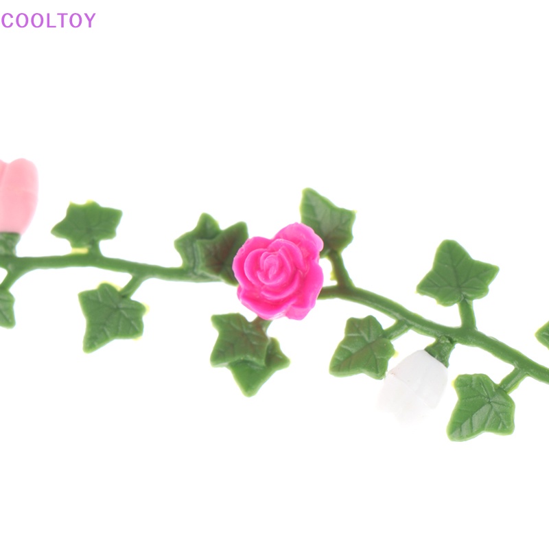 Set 2 Mô Hình Hoa Hồng Leo Trèo Trang Trí Nhà Búp Bê Tỉ Lệ 1: 12