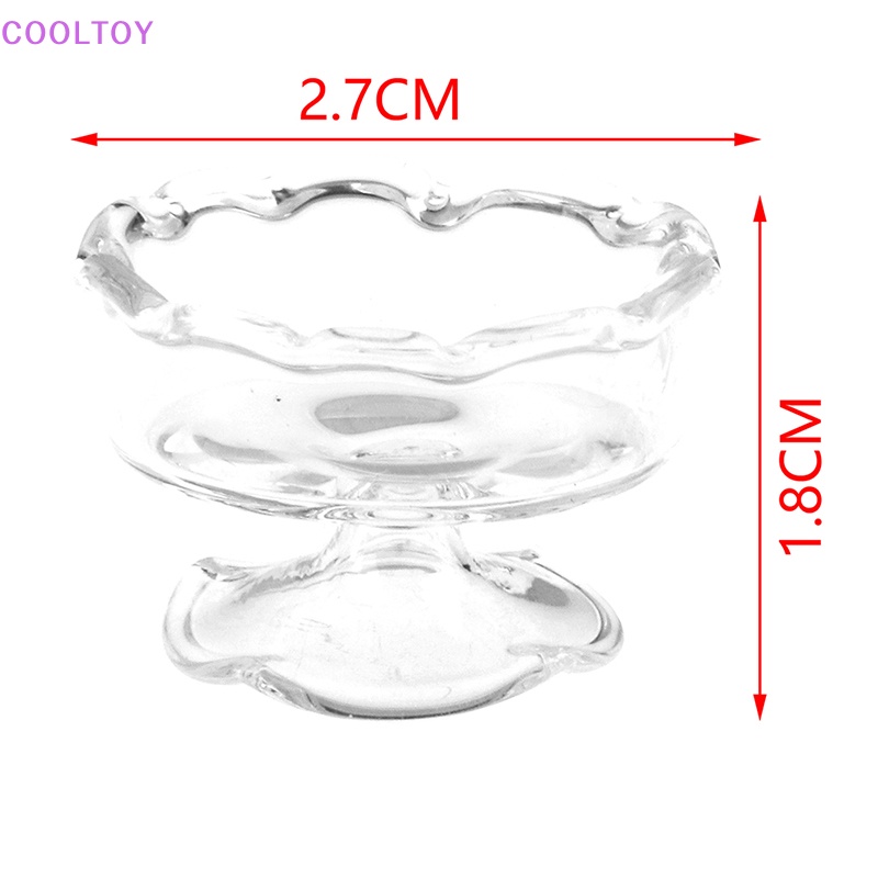 Bộ Ly Bánh Kẹo Tráng Miệng Tỷ Lệ 1: 12 Dùng Trang Trí Nhà Búp Bê