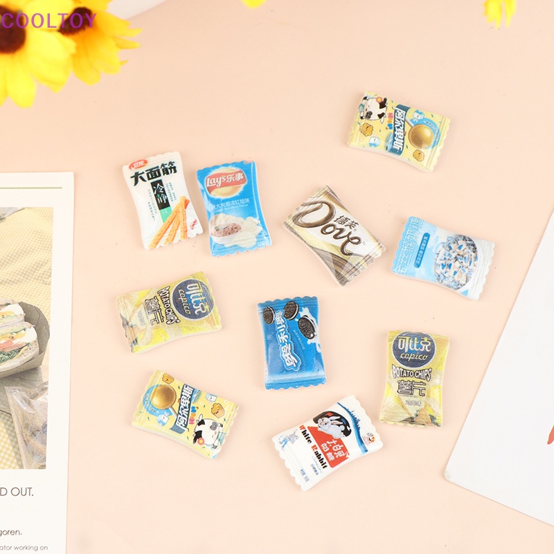 Cooltoy Set 10 Đồ Chơi Mô Hình Kẹo Khoai Tây Chiên Mini Cho Nhà Búp Bê