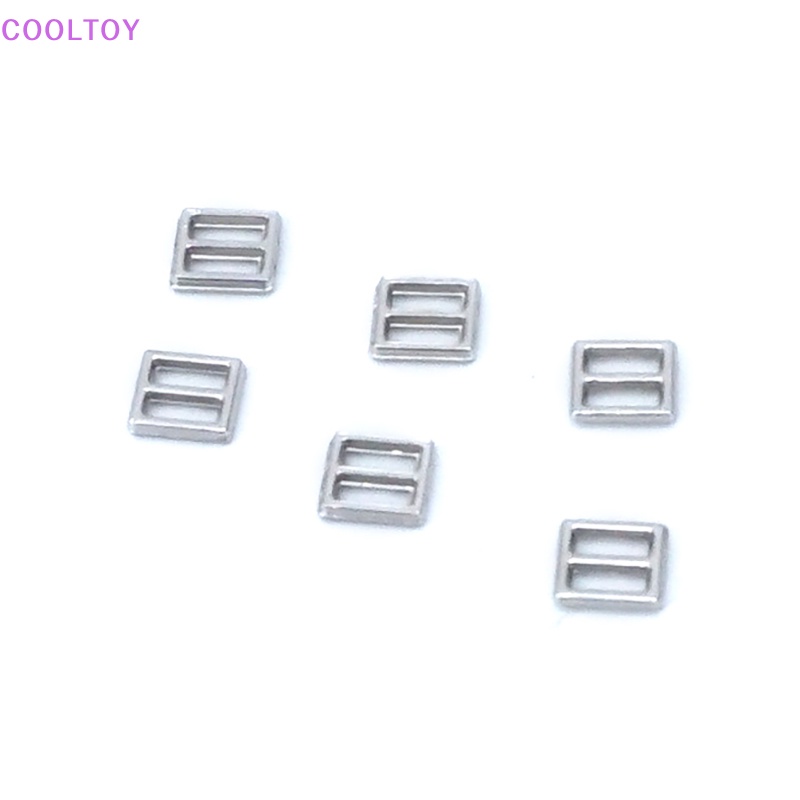 Set 10 Khóa Kim Loại Mini Hình Chữ Nhật 4mm Chuyên Dụng Làm Đồ Trang Trí