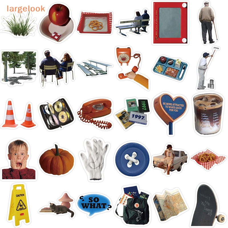 Bộ 63 Miếng Dán Họa Tiết Graffiti Cổ Điển Thời Trang Dùng Trang Trí Sổ Tay / Guitar / Laptop