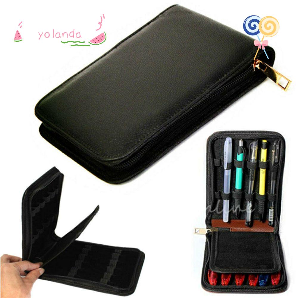 Túi Đựng Bút Chất Liệu Da PU Phong Cách Thời Trang Unisex