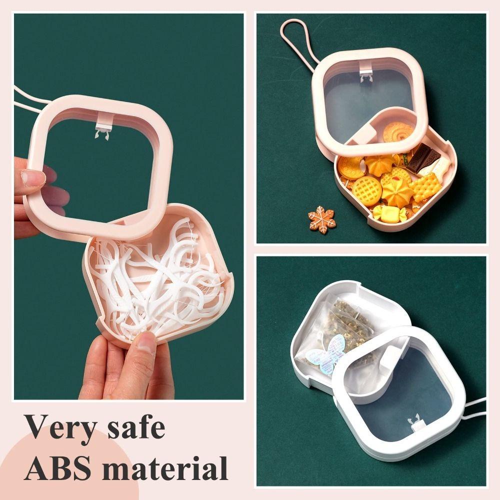 Bộ 6 Hộp Đựng Tăm Bông / Kẹp Tóc Có Nắp Đậy Tiện Dụng Mang Theo Du Lịch