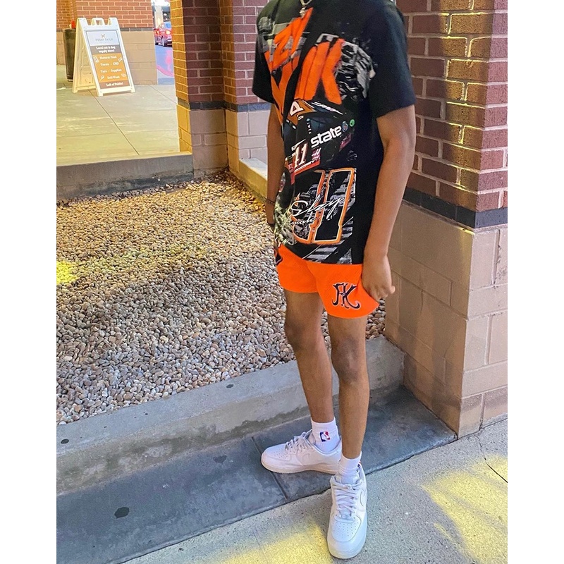 Quần Short Thể Thao Phối Lưới Thoáng Khí Nhanh Khô Thời Trang Cho Nam Và Nữ