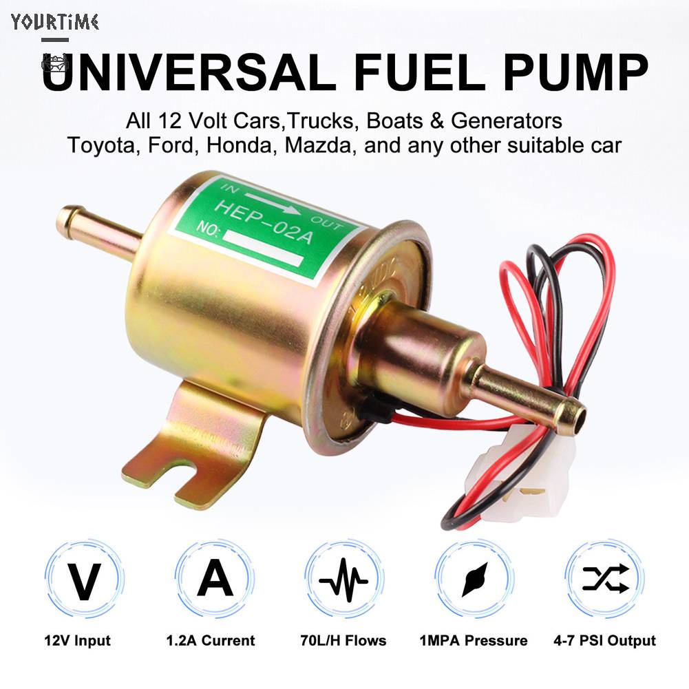 Bơm Nhiên Liệu Điện Tử 12V Thông Dụng Cho Xe Hơi