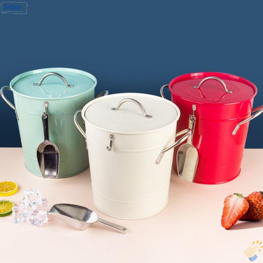 Xô Đựng Đá Uống Rượu Có Nắp Và Xẻng Cách Nhiệt