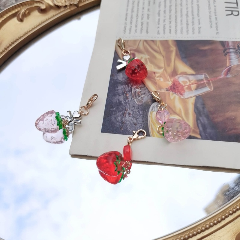 Mojito Móc Khóa Hình Quả Dâu Tây Dễ Thương Cho Tuổi Teen