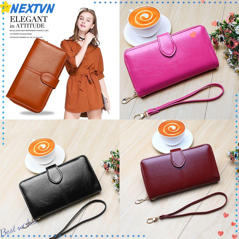 Ví Da PU Cầm Tay Dáng Dài Thời Trang Cho Nữ