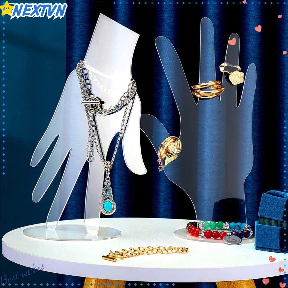 Giá Đỡ Acrylic Hình Bàn Tay Dùng Trưng Bày Trang Sức / Đồng Hồ