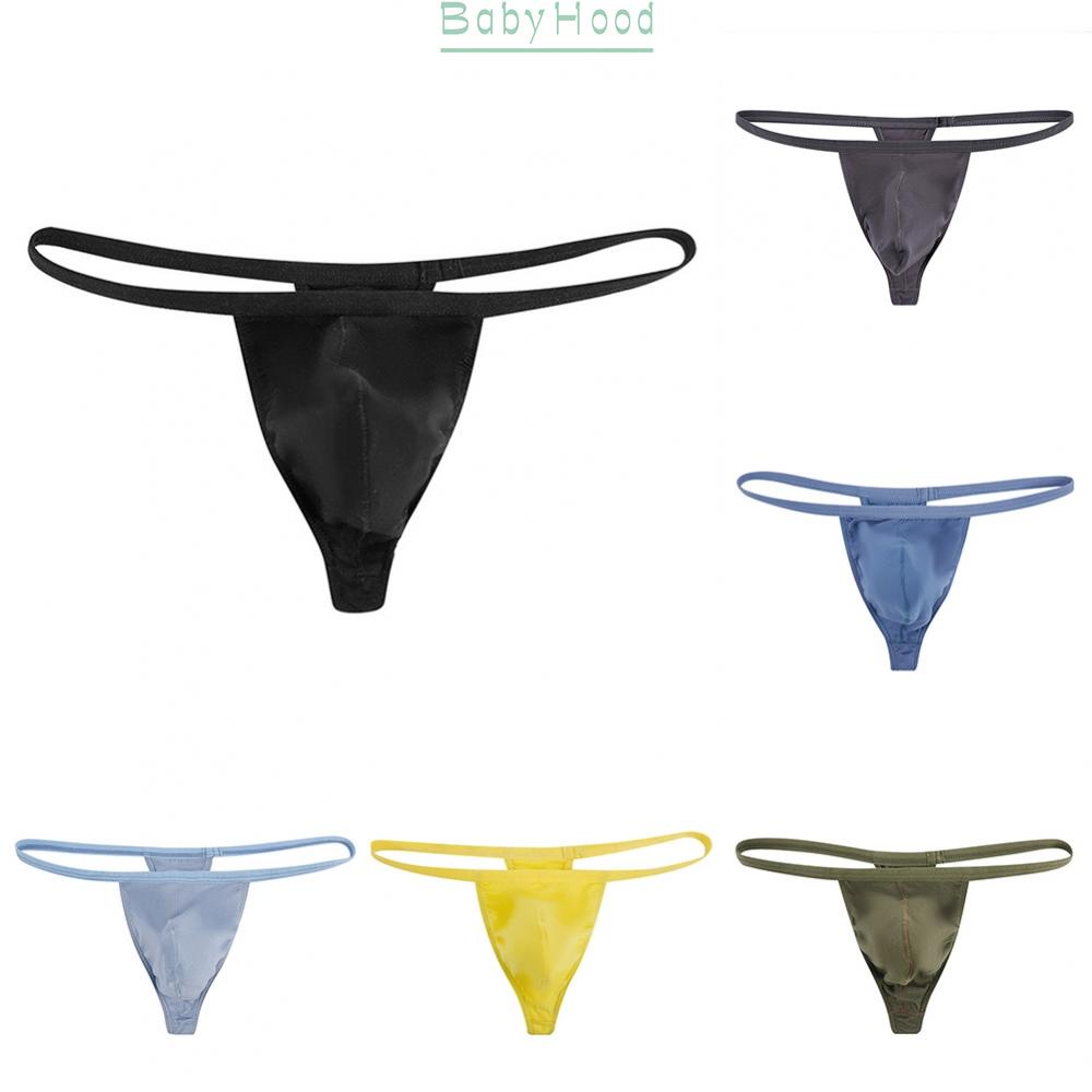 Men's Solid Color Close fitting String Thong Underwear with Soft Modal Waistband#BBHOOD