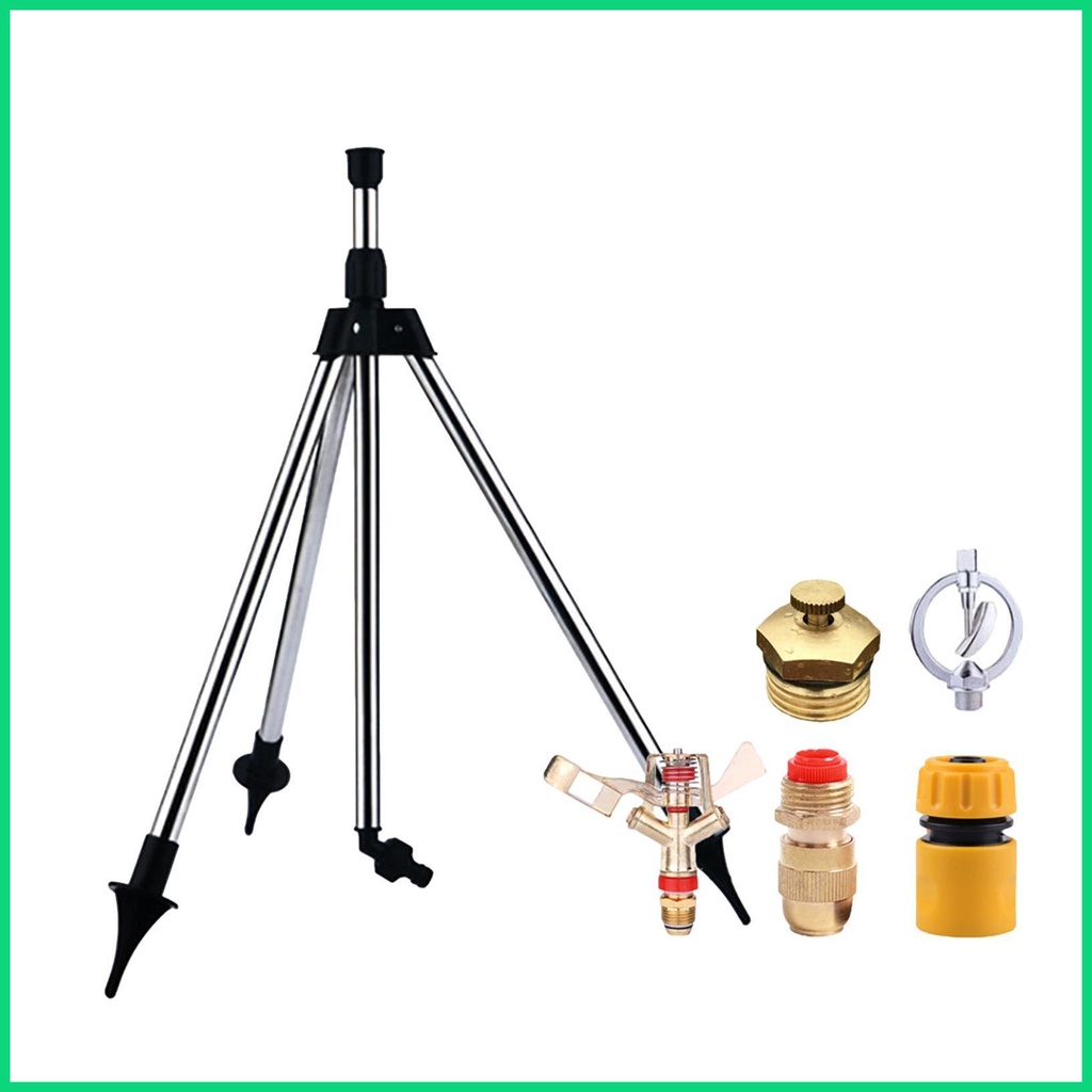 Bộ Giá Đỡ Ba Chân + Vòi Phun Nước + Vòi Phun Cỡ Lớn Xoay 360 Độ Cho Sân Vườn jiwvn