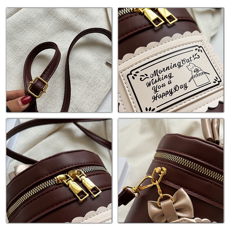 Túi Đeo Chéo Hình Trụ Thời Trang Dành Cho Nữ