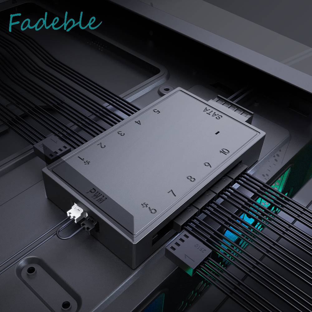 Bộ Chia 1 Ra 10 Cổng 4 Pin PWM SATA Cho Máy Tính Ốp