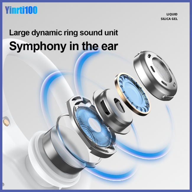 Tai Nghe Nhét Tai Yinrti Lenovo Lp75 Bluetooth Không Dây Pin 5.3 Có Đèn Led Hiển Thị Âm Thanh Sống Động