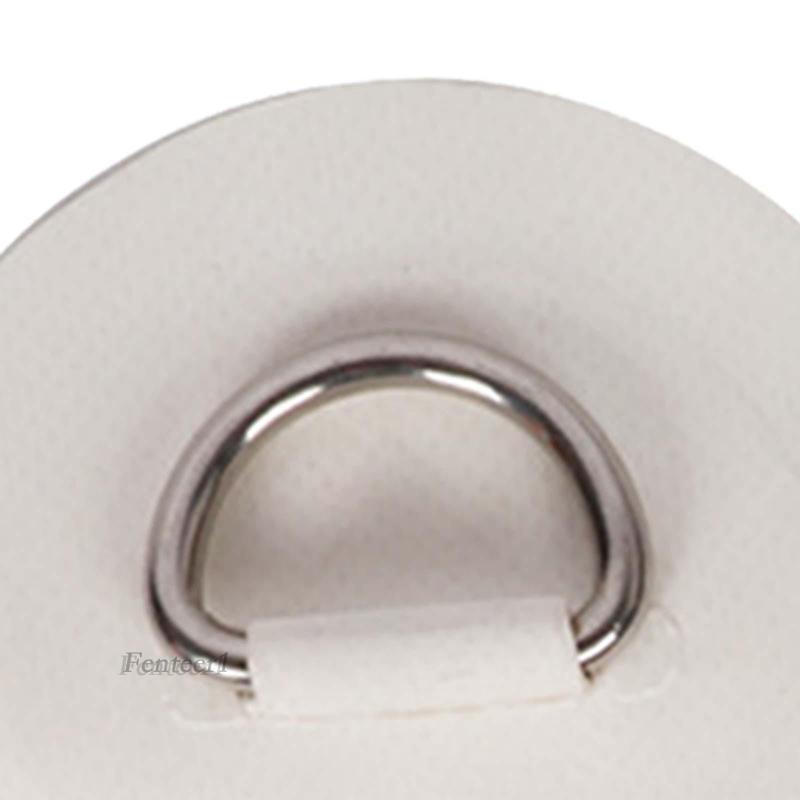 1 [Fenteer1] 4 Miếng Dán Vòng Chữ D Bằng Thép Không Gỉ Cho Thuyền Không Cần Khoan Lỗ