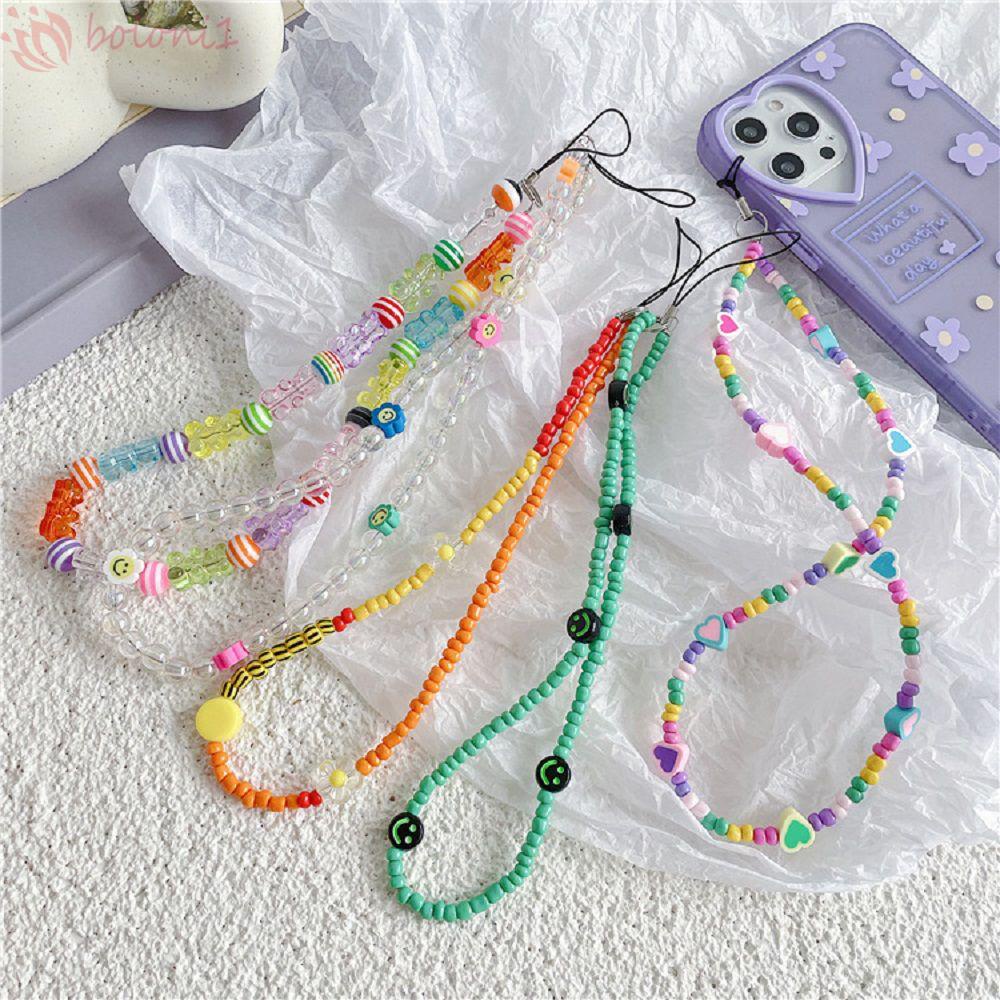 [COD] Dây Treo Điện Thoại Di Động Mặt Hình Gấu Gummy Cười Trái Tim Trang Sức Sáng Tạo Cho Nữ