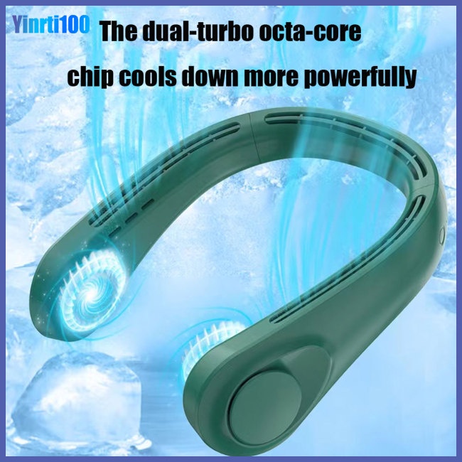 Quạt Đeo Cổ Không Cánh Mini Không Gây Tiếng Ồn Có Thể Sạc Lại Bằng Cổng Usb