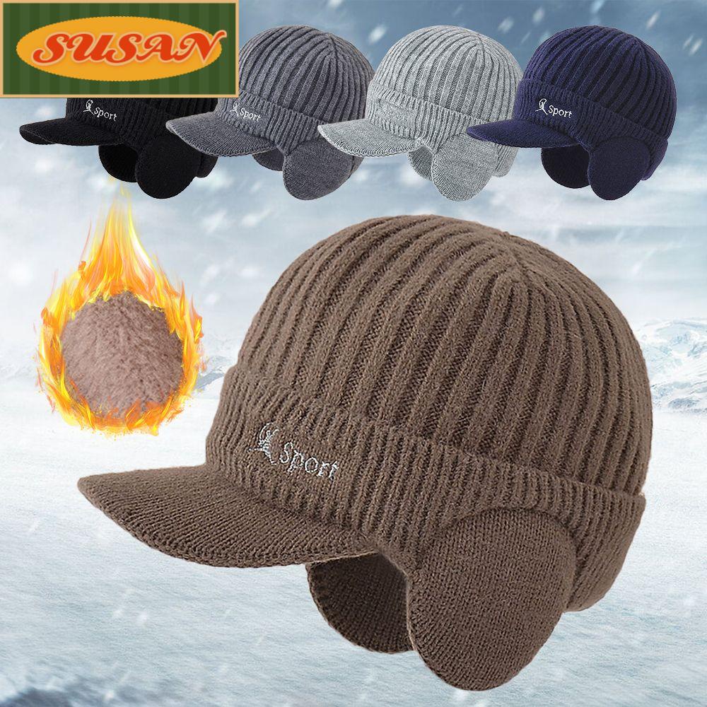 Mũ Beanie Dệt Kim Vành Ngắn Cho Nam