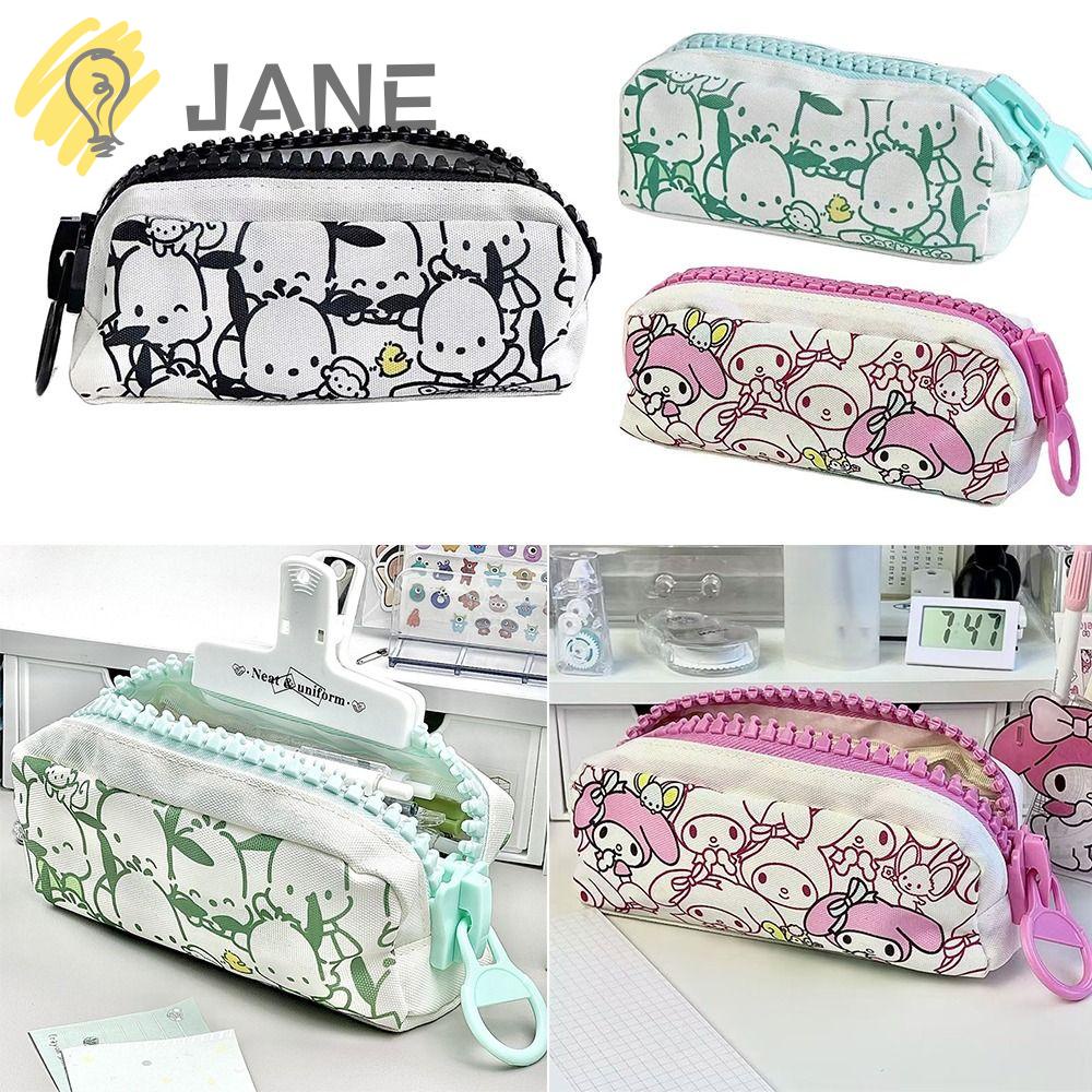 Túi Đựng Bút Bằng Vải Canvas Sức Chứa Lớn In Họa Tiết My Melody Dog Pacha Cho Trường Học / Văn Phòng