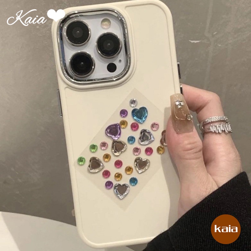 Miếng Dán Trang Trí Điện Thoại / AirPods Đính Đá Pha Lê 3D Đa Năng Họa Tiết Trái Tim Kiểu Retro Dễ Thương DIY