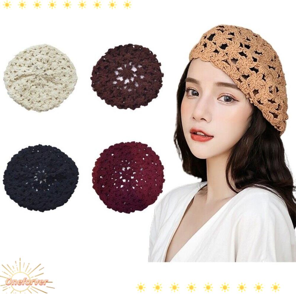 Mũ Beret Đan Móc Thời Trang Mùa Hè Cho Bạn Bè