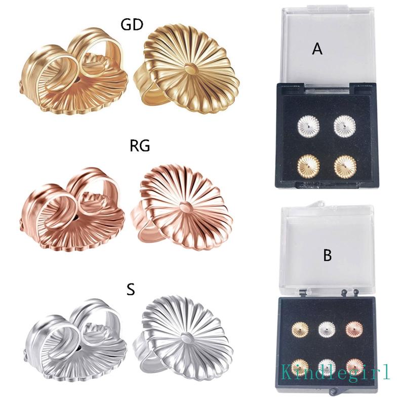 King Bông Tai Hình Hoa Dễ Thương Nâng Hạ Cánh Sau Tai An Toàn