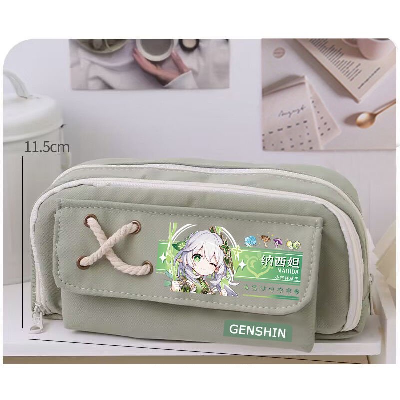 ★Genshin Impact★Hộp Đựng Bút Họa Tiết Hoạt Hình Scaramouche & Wander & Nahida Cho Học Sinh Tiểu Học