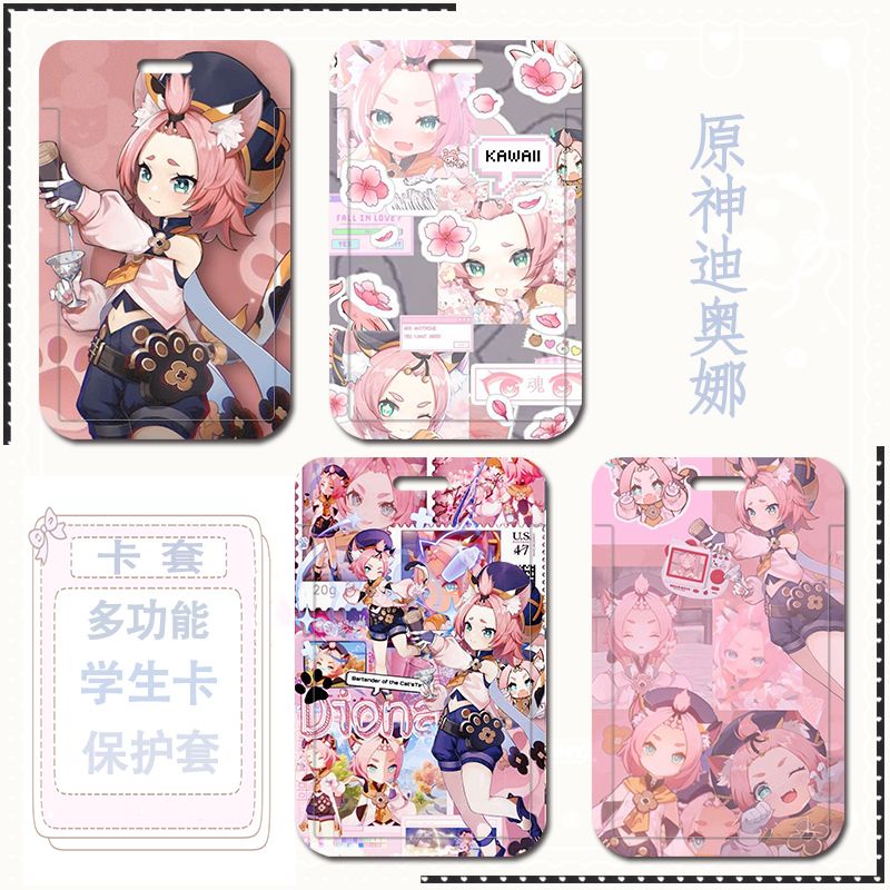 Ốp Điện Thoại Họa Tiết Anime Genshin Va Chạm Diona DIY Cho Học Sinh