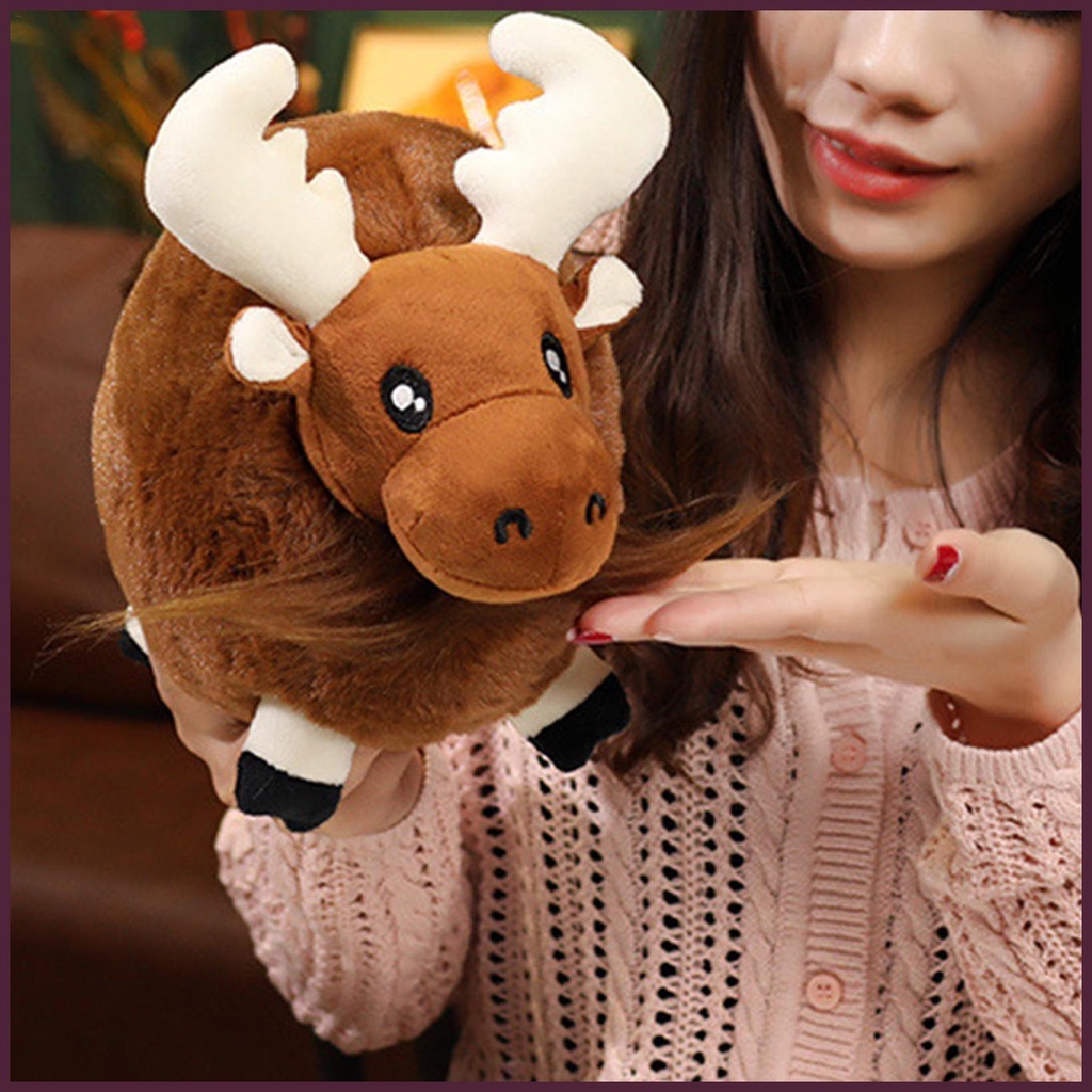 Đồ chơi nhồi bông Hình Moose Mềm Mại Và Thoải Mái