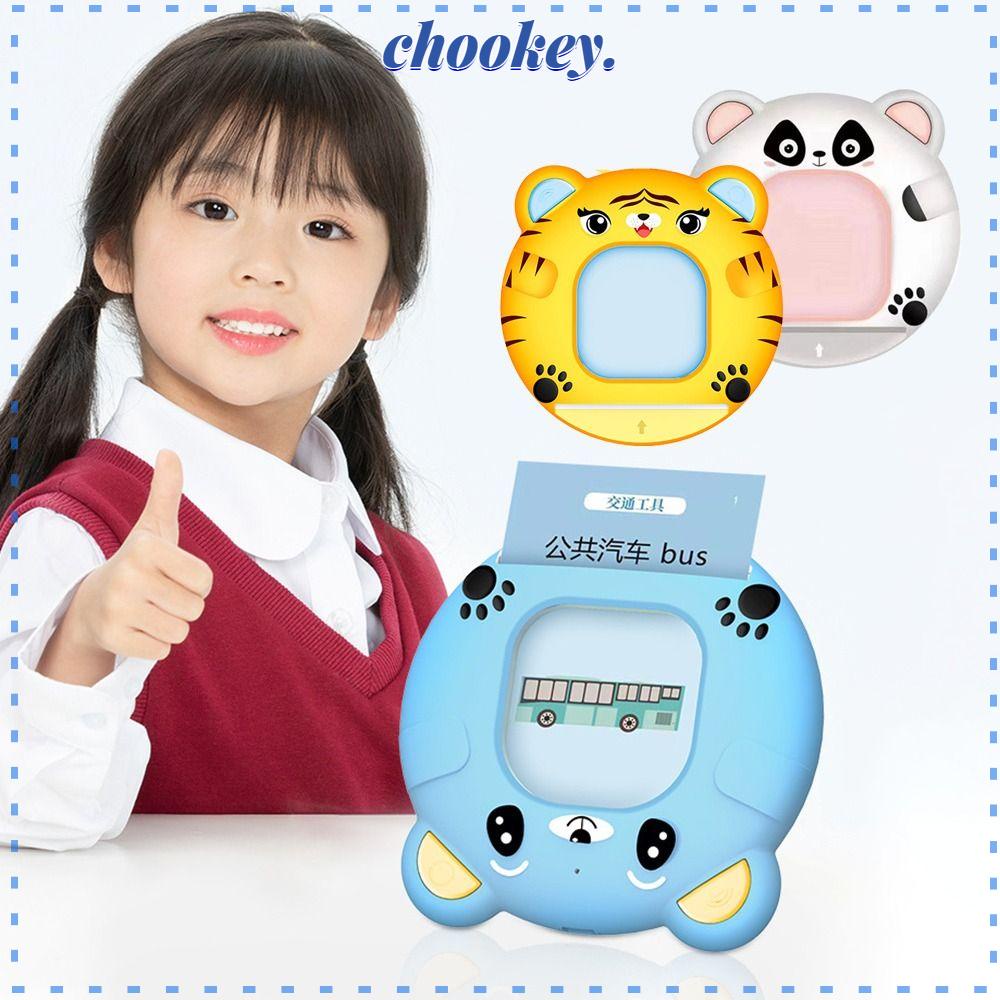 CHOOKEY Thẻ Học Tập Điện Tử Có Đèn Flash Cho Trẻ Mẫu Giáo