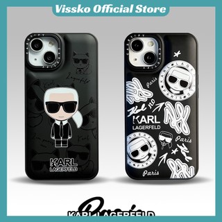 Ốp điện thoại hoạt hình Karl Lagerfeld cho iPhone 15 Pro Max 14 Pro Max 13 12 11 Pro Max X Xs Max XR Thiết kế đệm khí chống rơi