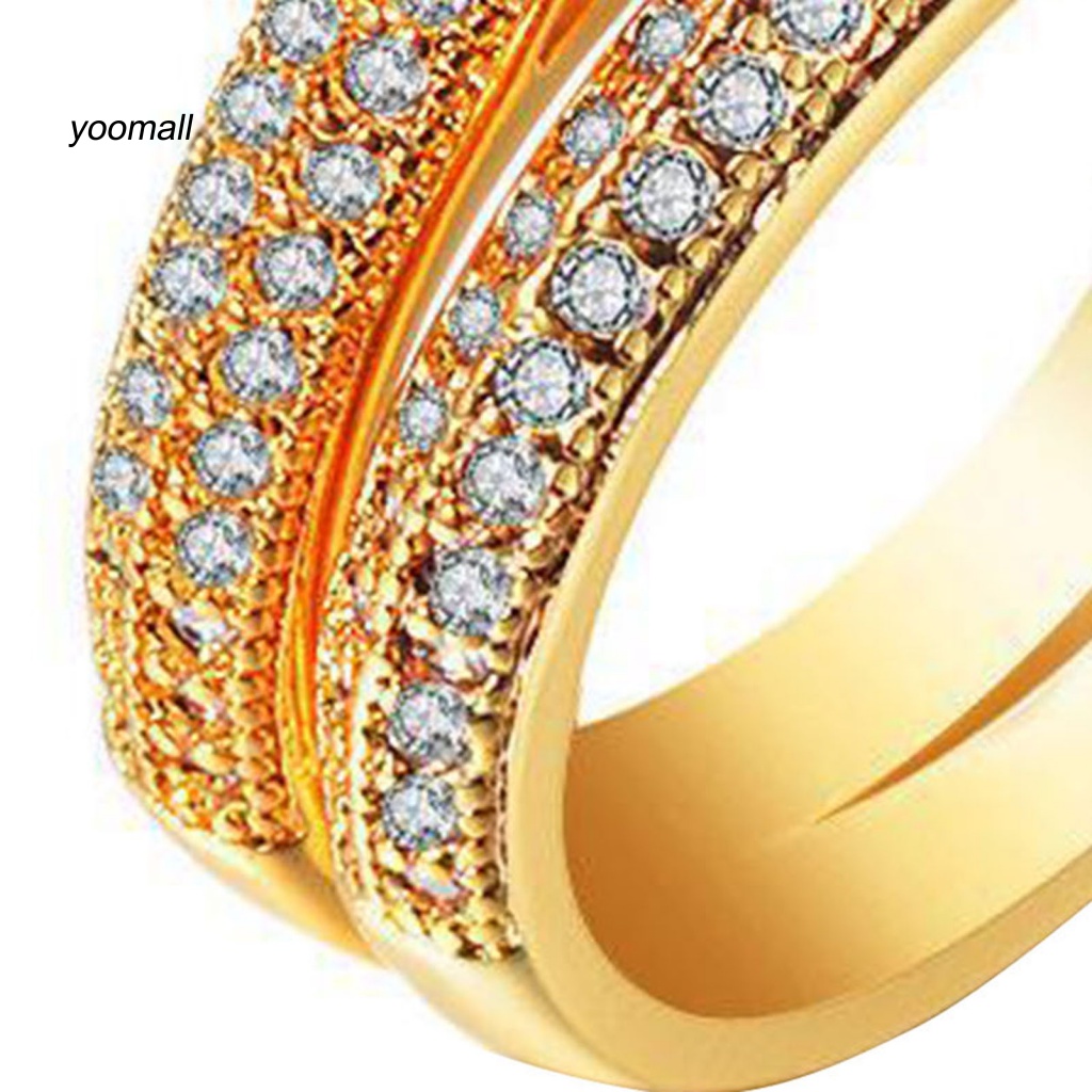 Set 2 Vòng Tay Đính Đá Lấp Lánh Thời Trang Cho Nữ