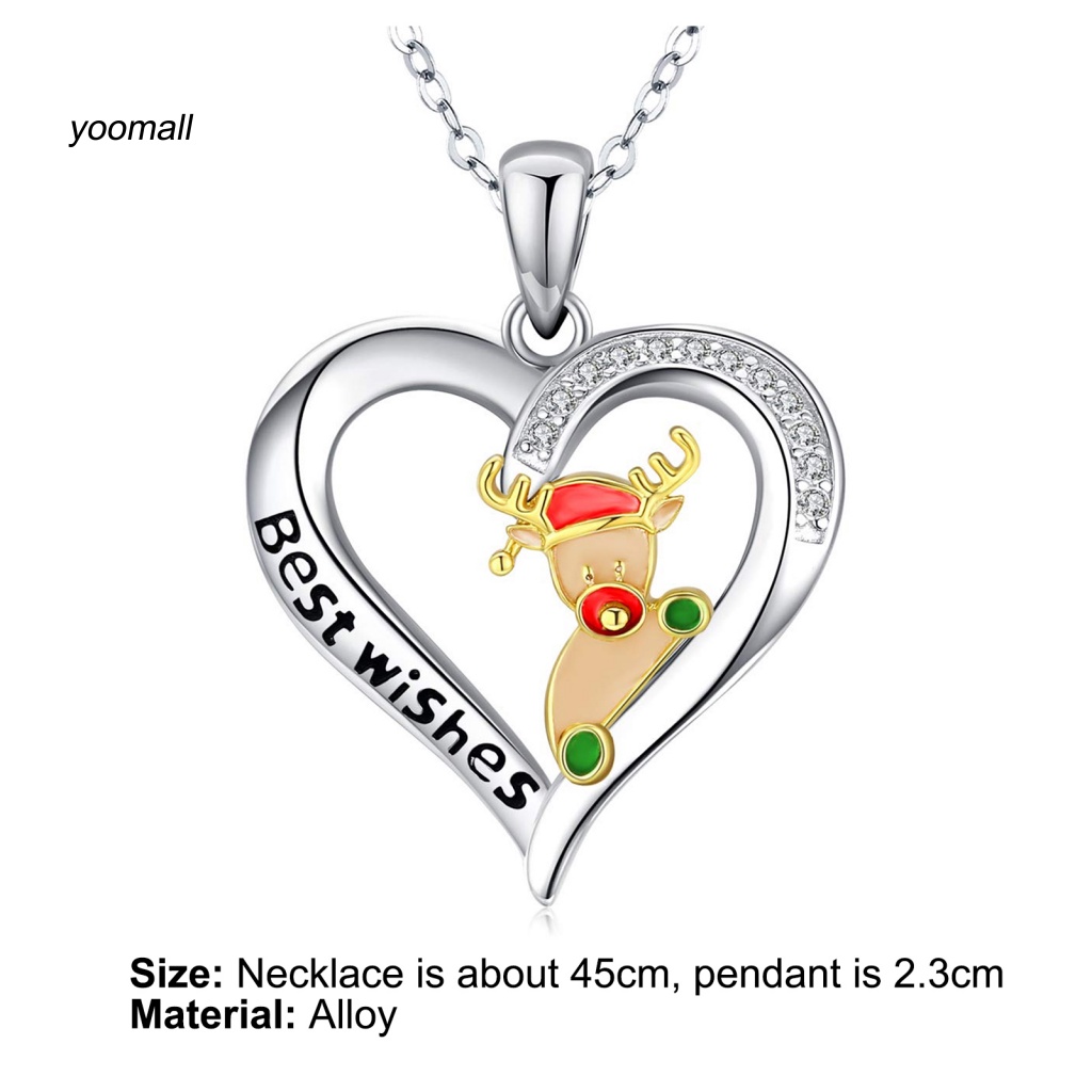 Yo / Vòng cổ Hợp Kim Hình Trái Tim Quyến Rũ Thích Hợp Làm Quà Tặng Hằng Ngày