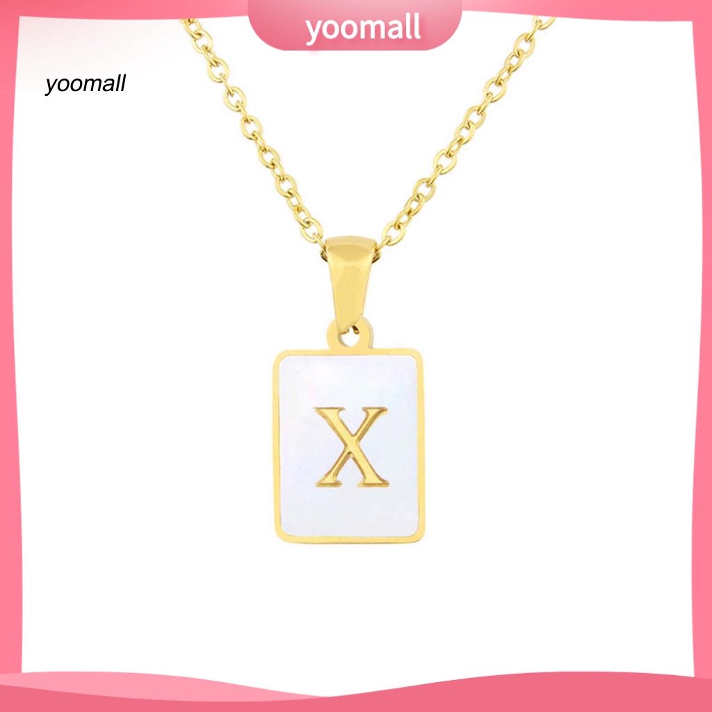 Vòng cổ Mạ Điện Chống Mòn Mặt Hình Học / Chữ Thời Trang Cho Nam Và Nữ