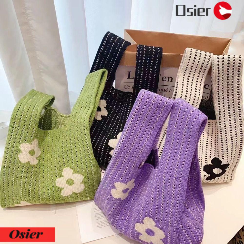 Túi Tote Đan Tay Thiết Kế Đục Lỗ 1 Cái Thời Trang Sang Trọng Cho Nữ