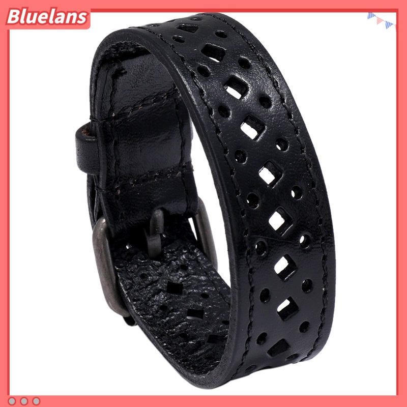 Vòng Đeo Tay Da Bò Phong Cách Cổ Điển Cá Tính Dành Cho Nam